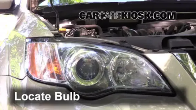 2009 Subaru Outback 2.5i Limited 2.5L 4 Cyl. Éclairage Feux de croisement (remplacer l'ampoule)